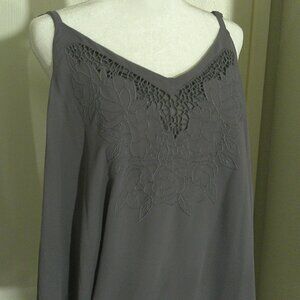 Torrid Lilac Embroidered Swing Cami Top Size 12